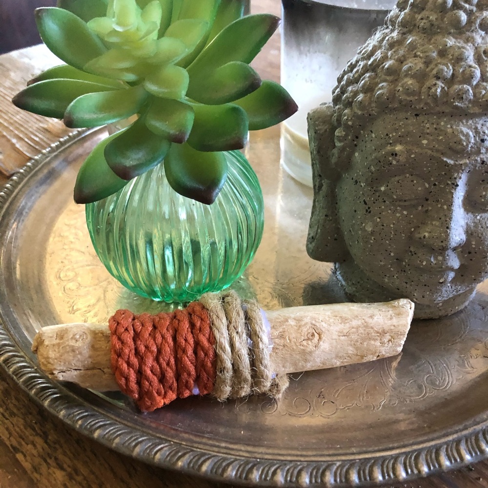 6” boho wrapped California driftwood